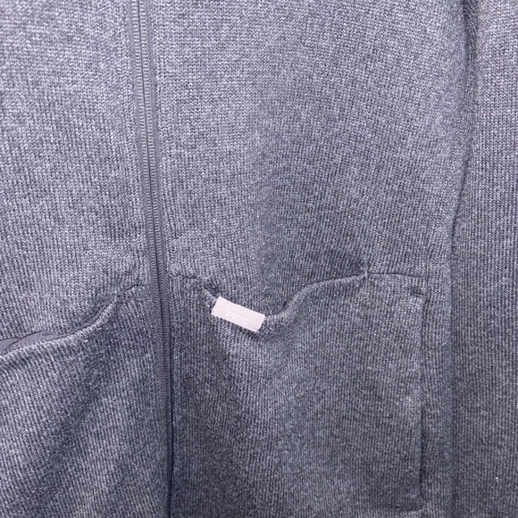 Figs Heathered Dark Charcoal Sweater Knit on shift Jacket - Picture 2 of 4